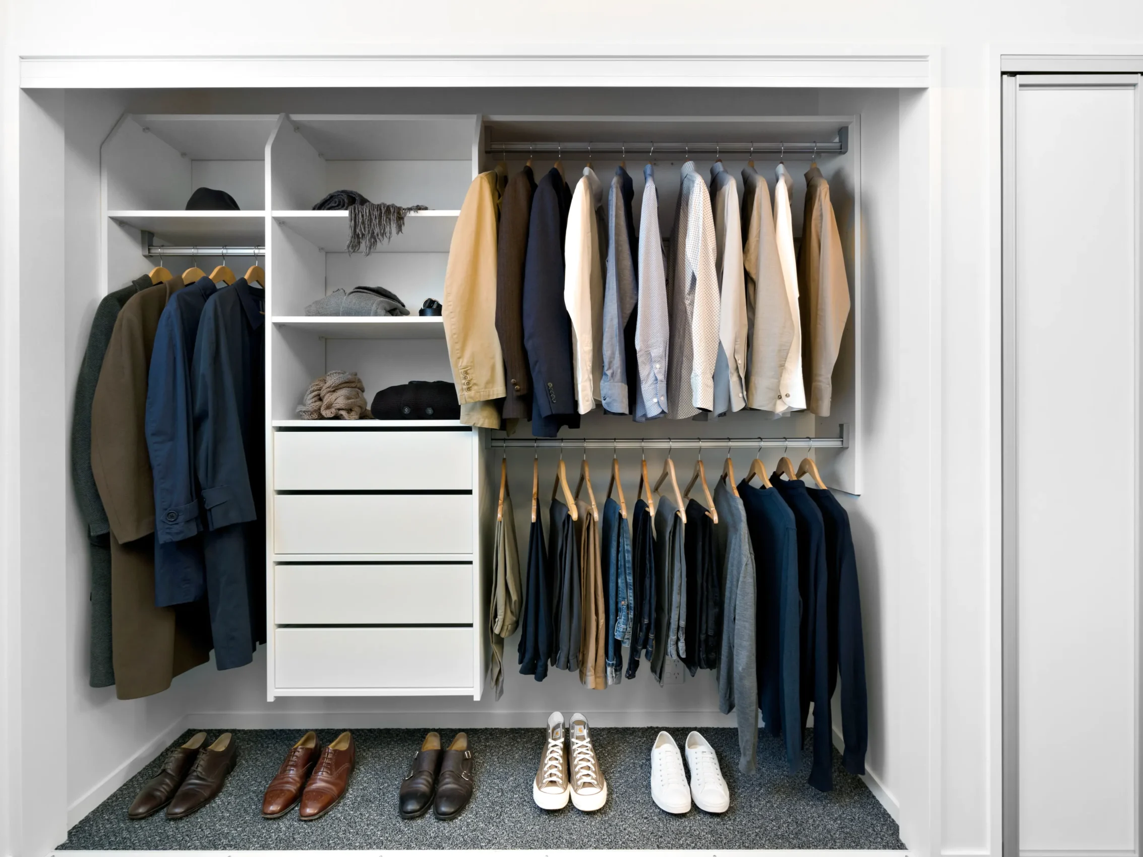 Select wall-hung reach in wardrobe