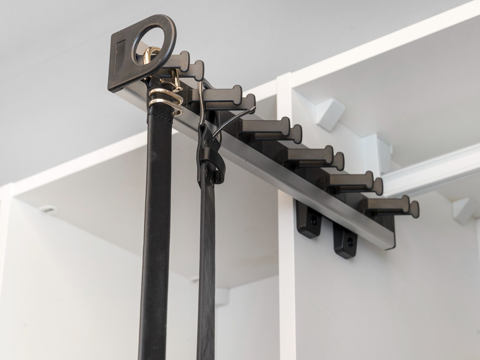 Wardrobe accessories belt rack