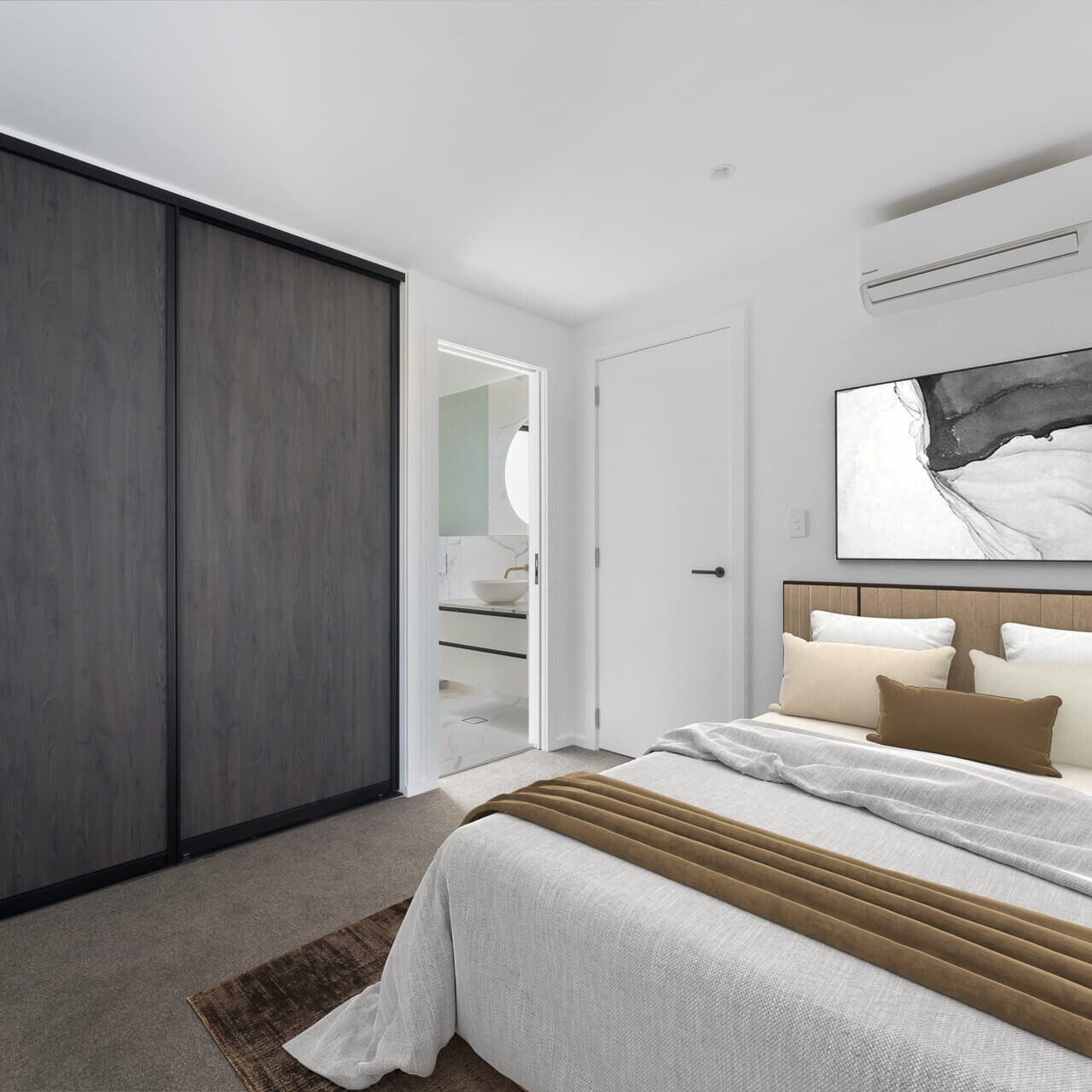 Aristo sliding wardrobe doors and Flex reach-in wardrobe organsier